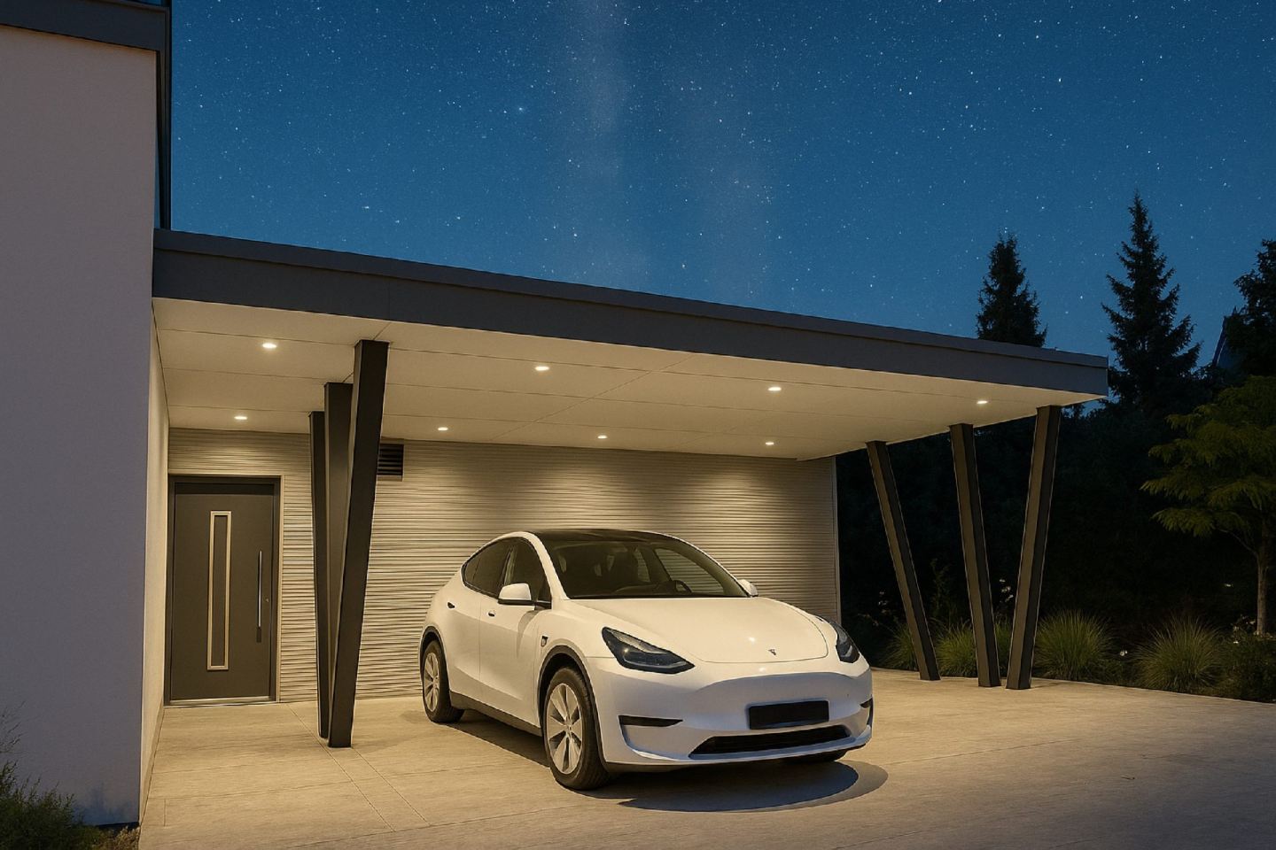 Rodinný dům s přístřeškem pro auto