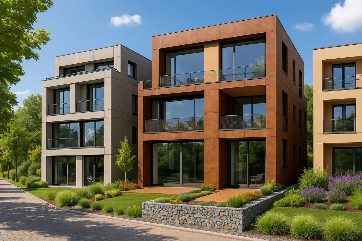 Bytové domy s odvětrávanými fasádami